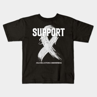 Glioblastoma Support Squad Glioblastoma Awareness Kids T-Shirt